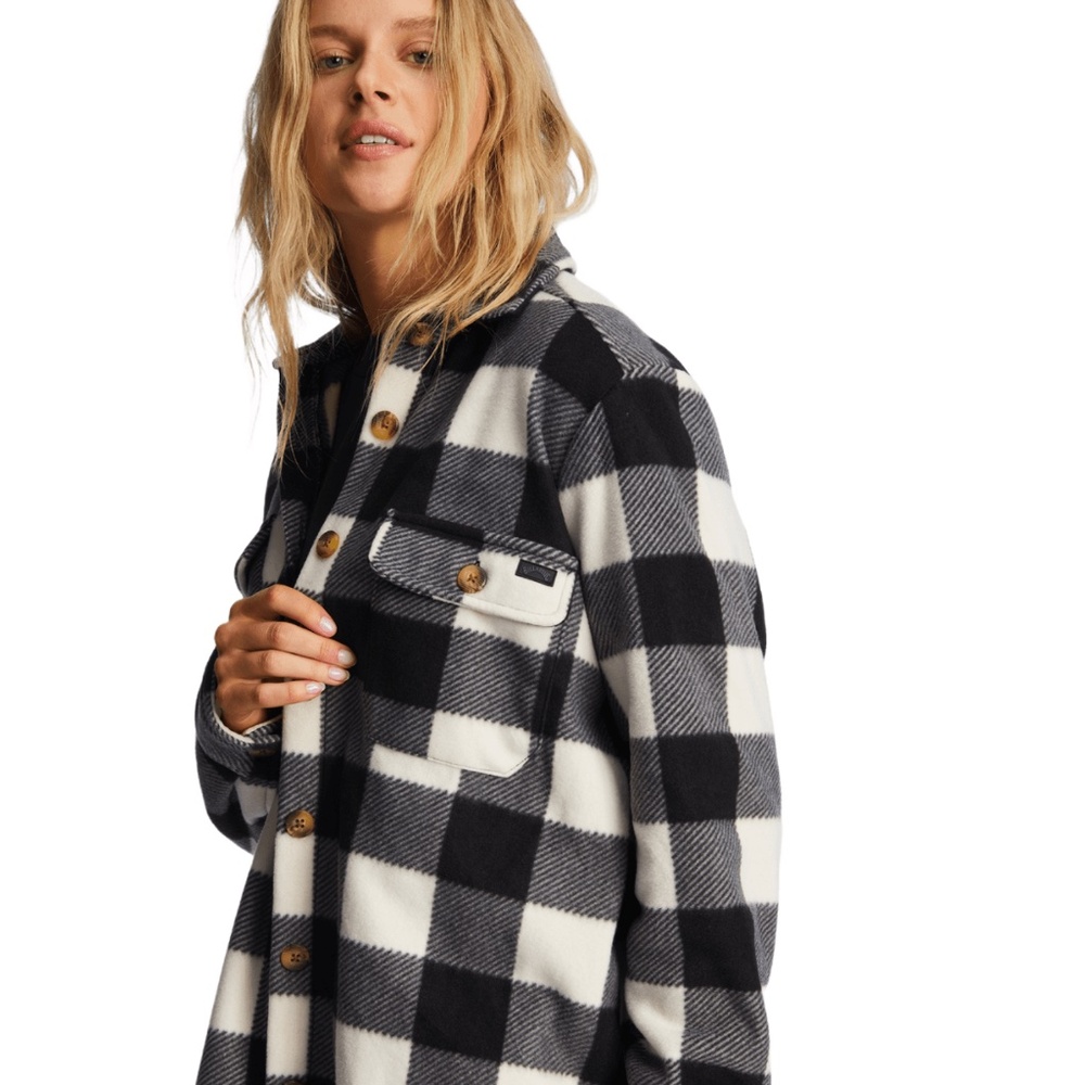 [NWT] BILLABONG ADVENTURE DIVISION FORGE FLEECE FLANNEL SHACKET - WOMEN'S